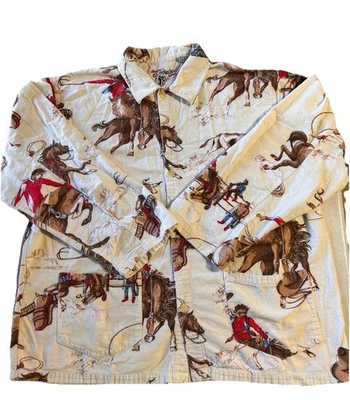 Pijama de franela vintage PJ Salvage con motivo de vaquero Foto 1 de 4