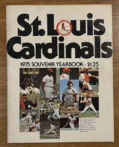 Annuario St. Louis Cardinals 1975 Brock Gibson MLB HOF - Foto 1 di 6