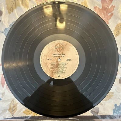 1976 Vintage James Taylor Greatest Hits Vinyl LP Record 12” NO SLEEVE - Image 1 of 2