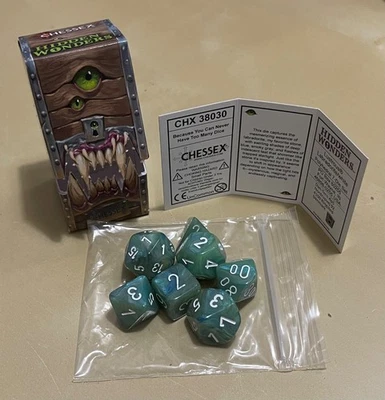 Chessex Hidden Wonders CHX 38030 Lustrosa Labradorita y Blanco • POCO COMÚN Foto 1 de 3