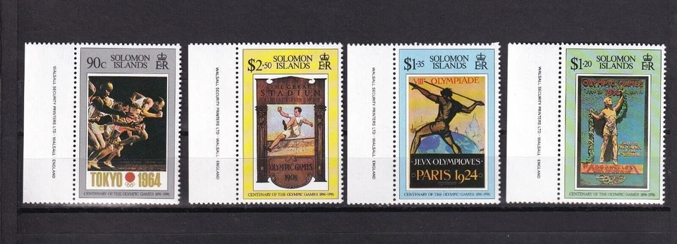 SA02 Solomon Islands 1996 100th Anniversary of Modern Olympic mint stamps  - Image 1 of 1