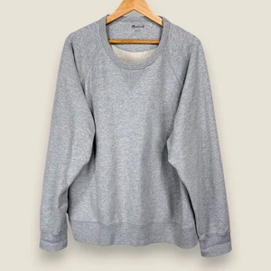 Madewell Garment Dyed Sweatshirt mit Rundhalsausschnitt Herren 2XL grau Baumwolle French Terry - Bild 1 von 12