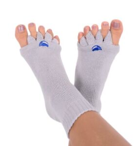 Foot Alignment Socks, Gray, Correct Bunions, Straighten Crooked & Hammer Toes
