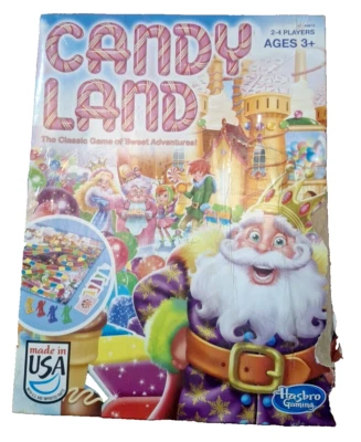 Candy Land The Classic Game of Sweet Adventures 2014 Hasbro Fabricado nos EUA Idade 3+ - Imagem 1 de 4