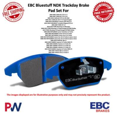 Juego de pastillas de freno delanteras/traseras EBC Bluestuff NDX para 04-05 CTS/09-10 Camaro DP51210NDX Foto 1 de 4