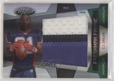 2010 Certified Mirror Emerald Materials Prime /5 CJ Spiller #276 Rookie RC