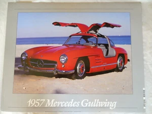 1957 Mercedes Gullwing Photo Poster -16"x20"datet 1986 Saint Chateaux Galleries  - Picture 1 of 4