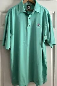 Camisa polo de golf FOOTJOY FJ verde manga corta para hombre grande poli spandex J-5 - Imagen 1 de 8