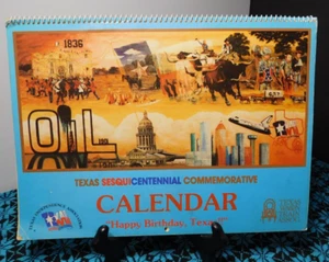 1986 Texas Wagon Train Assoc. Sesquicentennial Commemorative Calendar - Picture 1 of 7