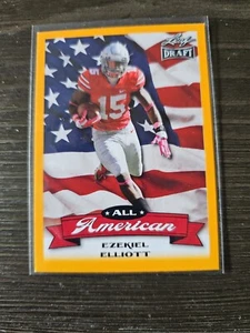 Gold Ezekiel Elliot Rookie Card 2016 Leaf All American #AA06 - Picture 1 of 2