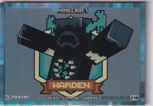 Panini Minecraft 3 Create, Explore, Survive Trading Card Nr. 219 Warden Holo - Picture 1 of 2