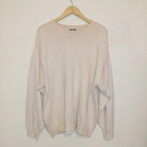 Vintage Tommy Bahama Knit Sweater-Size XL-Off White-100% Cotton-Classic - Picture 1 of 7