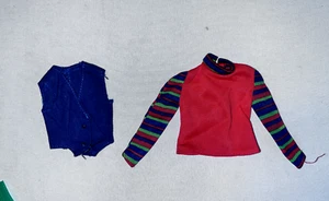 Barbie Vintage mode 70s Get Ups n Go #7703 stewardess United Airlines top - Picture 1 of 5