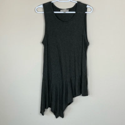 Philosophy Asymmetrical Tank Tunic Top with Peplum Hem Size Medium (D13) - Image 1 of 4