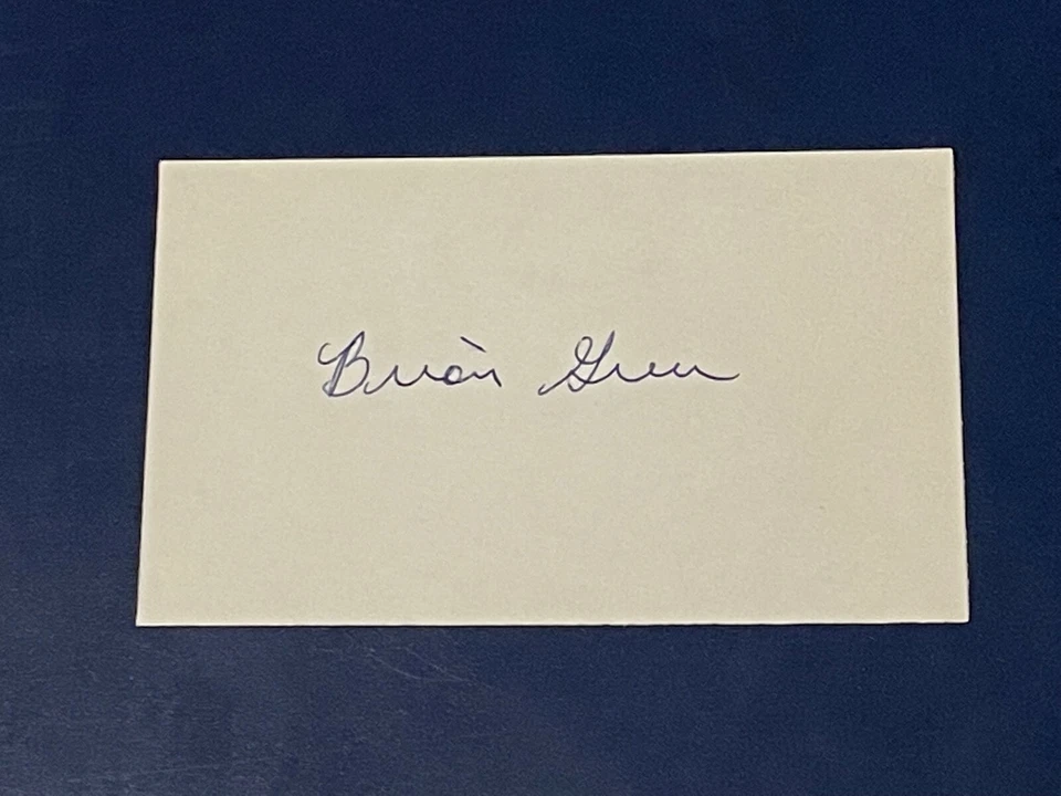 Brian Greer Signed Autograph 3x5 Index 1977 San Diego Padres TOUGH - Image 1 of 1