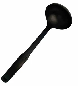 Vtg Black Nylon Cooking Serving Ladle Plastic Handle 11” Comfort Grip Soup - Picture 1 of 7
