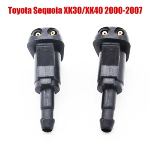 2Pcs Front Windshield Wiper Washer Hood Jet Sprayer Nozzle For Toyota Sequoia - Foto 1 di 8