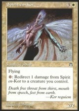 4x Spirit en-Kor MTG Stronghold NM Magic Regular