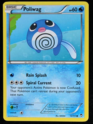 Pokemon TCG - XY Furious Fists - Poliwag - 15/111 - Common - Regular LP - Image 1 of 2