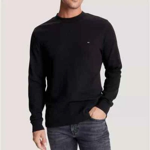 Tommy Hilfiger Men's Regular Fit All Cotton Long Sleeve Waffle Knit T-shirt Tee - Picture 1 of 4