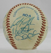 1994 Albany Colonie Yankees Signed Baseball Derek Jeter Mariano Rivera +15 JSA X