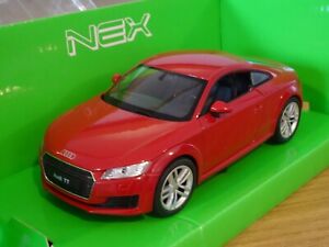 WELLY NEX OXFORD DIECAST AUDI TT COUPE 2014 RED CAR MODEL 24057W 1:24