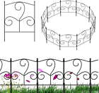 10 Pack Decorative Garden Fence Panels No Dig Fencing, 16.5