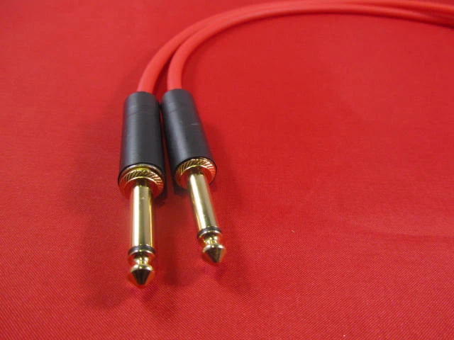Cable de audio Canare GS6, GS-6 1/4 TS a TS 15 pies, rojo. Foto 1 de 1