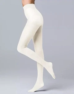 Medias Suéter Para Mujer Simply Vera Vera Wang Clásicas Rib 80D en Marfil Talla 1 - Imagen 1 de 2