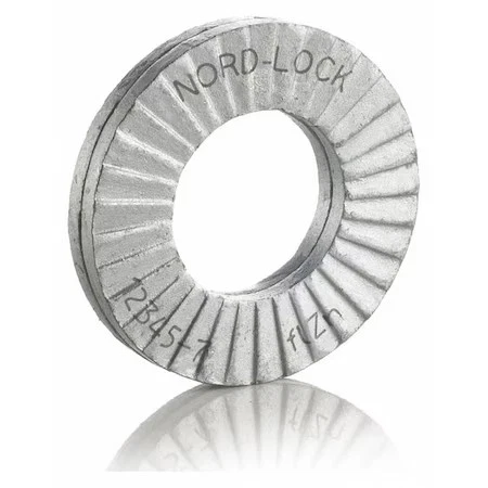 Nord-Lock 1524 Wedge Lock Washer, For Screw Size 5/16 In Steel, Advanced