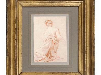 Jean-Baptiste-Marie Pierre Antiguo Maestro Dibujo Francés Clásico Barroco Retrato Foto 1 de 4