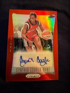 Panini Prizm WNBA 2024 - Throwback Signatures Cynthia Cooper #TB-CCD rojo... - Imagen 1 de 2