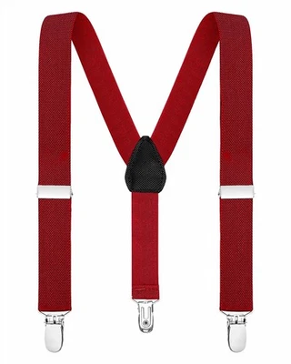 Tirantes ajustables elásticos color liso Buyless Fashion para niños de 1 pulgada - espalda en Y Foto 1 de 4