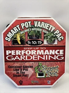 Set Of 3- 5, 10, 15 Gallon Smart Pot Fabric Planter Set NEW NIB - Picture 1 of 10