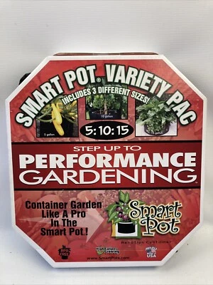 5, 10, & 15 Gallon Smart Pot Fabric Planter Set NEW NIB Set Of 3 - Image 1 of 4
