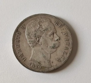 ITALIE - Monnaie 5 Lire 1879 Rome UMBERTO Ier (2) - Picture 1 of 3