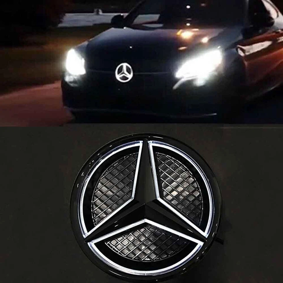 Fit for 2011-2018 C300 Mercedes-Benz Illuminated Star Front LED Grille Emblem Foto 1 de 4