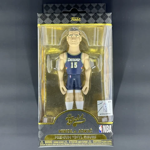 2001 Nikola Jokic Funko Gold 5" Action Figure Denver Nuggets NBA Cover