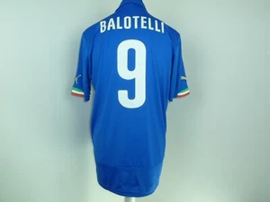 Italy Shirt Shirt Italia Home Puma Trikot Maglia Soccer Jersey Balotelli 9 - Picture 1 of 7