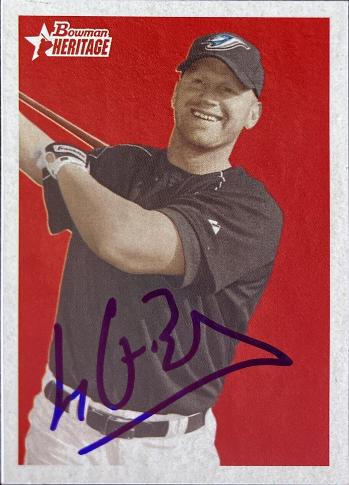 2006 Bowman Heritage #84 Lyle Overbay Toronto Blue Jays AUTO SIGNED COA - Image 1 of 1