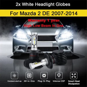 For Mazda 2 DE Hatchback 1.5 2011 2012 Headlight Globes High Low Beam LED bulbs - Picture 1 of 11