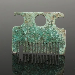 HERVORRAGENDER ANTIKER WIKINGER BRONZEKAMM - UM 9./10. JAHRHUNDERT (2663) - Bild 1 von 2