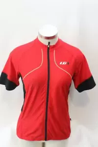 New Louis Garneau Women's Evans GT Jersey Cycling Bike Medium Red Top Short - Picture 1 of 2