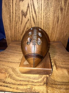 Vintage 1976 Weber Wooden Football Pencil Holder - Picture 1 of 7