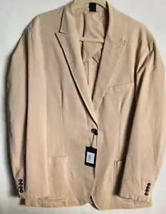 Blazer Bobby Jones beige 2 botones algodón nuevo con etiquetas, grande - Imagen 1 de 11