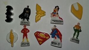 Série complète fèves Justice League dessin animé superman Batman Wonder woman