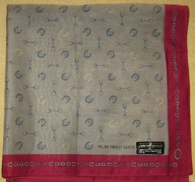 PG BY PAOLO GUCCI Design *Horse Equipment Handkerchief 47cm /FUKURAI - Image 1 of 4