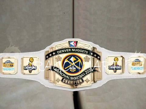 Denver Nuggets Championship Belt NBA champions 2023 Basketball Title 4mm Brass Cover