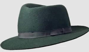 Vintage LL BEAN 100 % WOLLGRÜN Panamamahütze Erwachsene KLEIN 22 Zoll Gangstermütze 80er Jahre - Bild 1 von 12