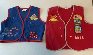 2 Awana Clubs Sparks Vest Skipper Hiker Climber Size L And Patches See Pics - Picture 1 of 7